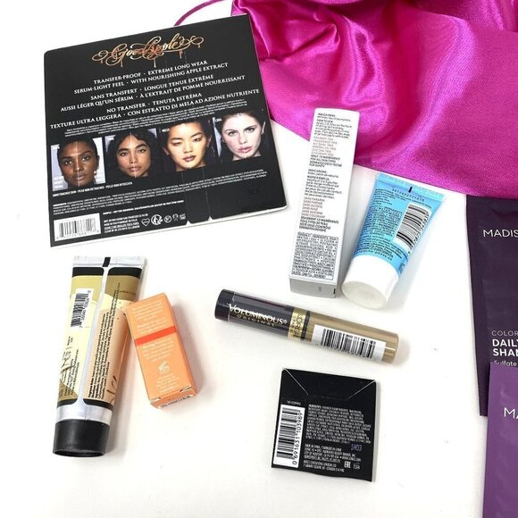 14 Piece Mixed Lot Cosmetics Skin Hair Care Satin Bag - Picture 4 of 6